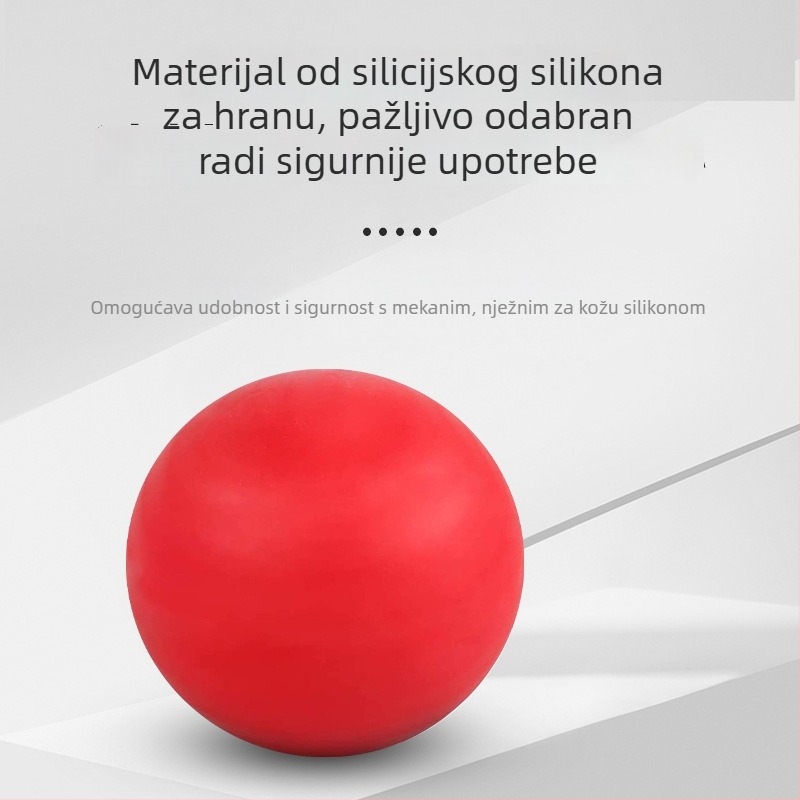 Joga lopta – Silikonska masažna lopta za fasciu i masažu akupunkturnih točaka (Materijal: silikon; Težina: 152 g; Marka: yh; Prilagođavanja dostupna; Primjenjivo: fitness oprema, zdravstveni masažni)