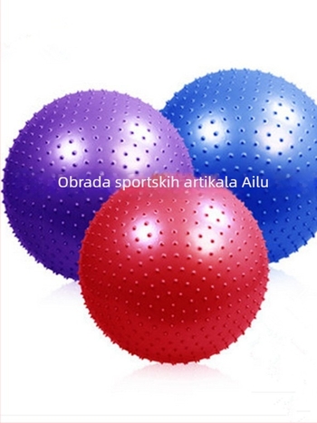 Joga lopta debela, otporna na eksplozije, masažna bodičasta lopta za trbuh – PVC, 1,6 kg, prilagodljiva