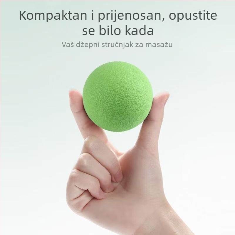 Silikonska fascijalna kuglica za fitness – kuglica za opuštanje mišića stopala i ruku, meridijanska joga dekompresijska lopta