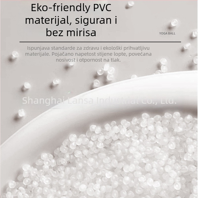 Eksplozijski otporna napuhiva joga lopta, ojačana konstrukcija, PVC, 800 g, spremna za korištenje, prilagodljiva