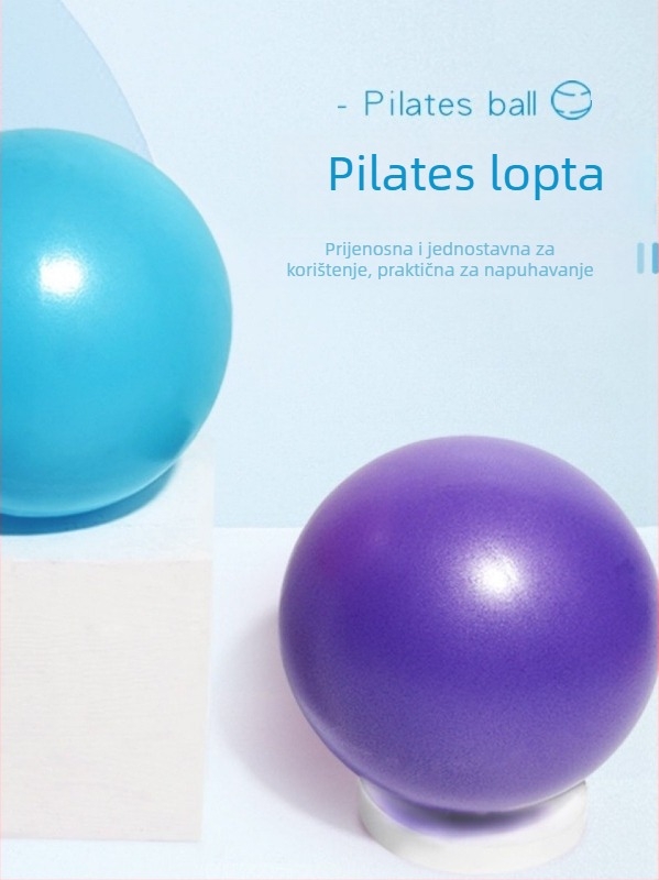 Joga lopta za pilates, mini lopta za mišiće zdjelice, promjer 25 cm, fitness lopta za ravnotežu i vježbanje