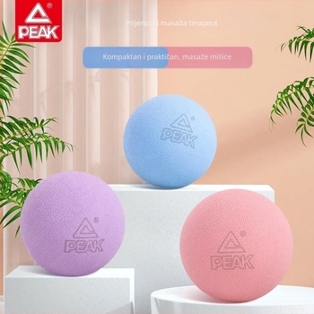 Yoga fascijalna lopta – masaža stopala, ramena i vrata, prijenosna, ne napuhuje se; Materijal: TPE; Promjer: 62 mm; Težina: 145 g; Pogodno za zdravstvenu masažu i fitness