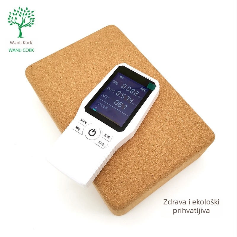 Wanli blok za jogu od pluta, visoka gustoća, 750 g, mogućnost tiskanja logotipa, prilagođena obrada