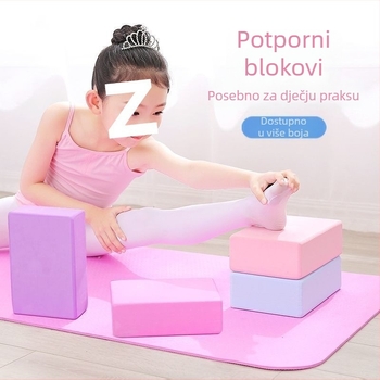 Joga blokovi za plesnu praksu — pjenasti kvadratni blokovi za istezanje nogu, pomoć početnicima (djeca i odrasli)