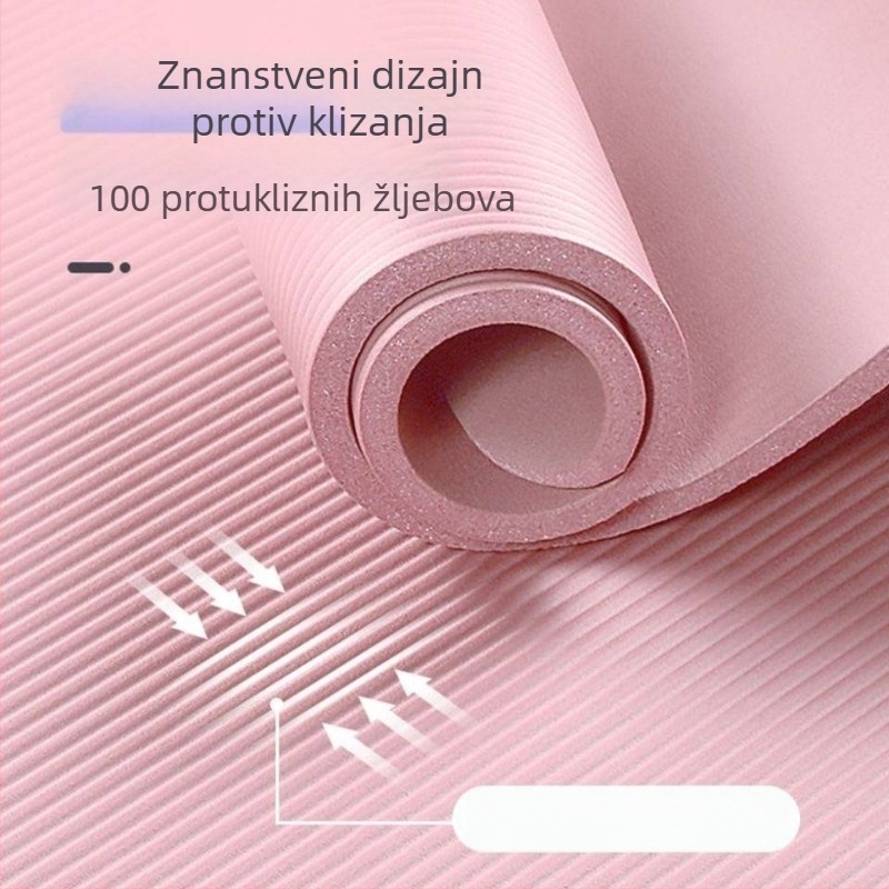 Neklizajuća joga podloga za muškarce i žene, za početnike, kućna upotreba