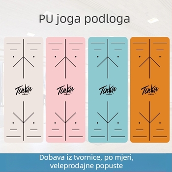 Joga prostirka Yongjin, prirodni kaučuk, protuklizna, jednobojni uzorak, debljina 1.5-5 mm