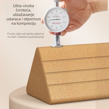 Trokutna korka joga cigla, Min Mu, 430 g, prilagodljivo procesiranje