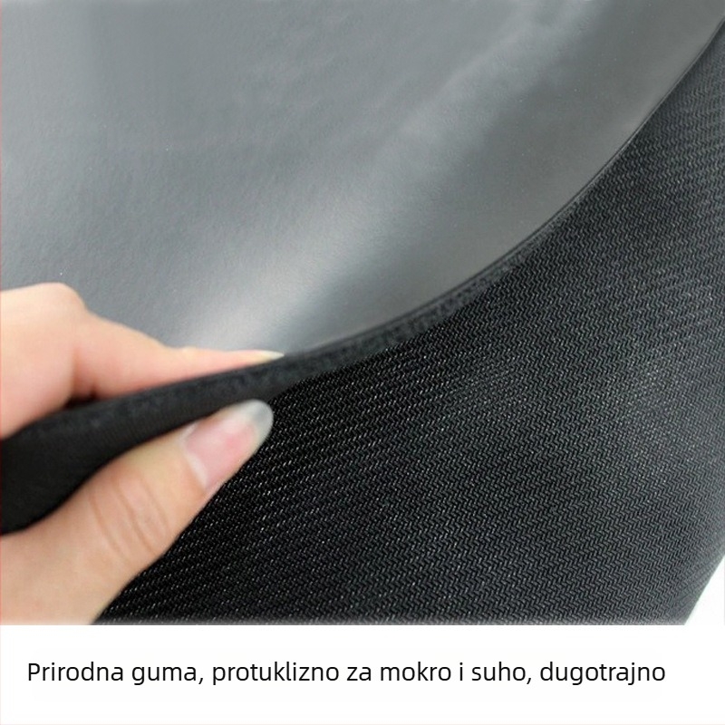 Protuklizna joga podloga s linijama za usklađivanje, PU materijal, debljina 4,5 mm, dimenzije 183 x 68 cm