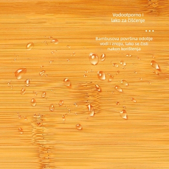 Joga blok od bambusa, dimenzije 22,6×15×7,5 cm, težina 650 g, s prilagođenim logotipom