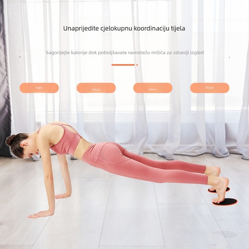 Klizni disk za kućni fitness – joga i pilates, treniranje jezgre, oblikovanje bedara