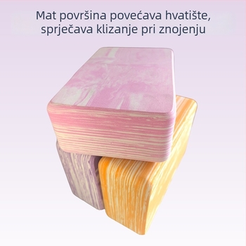 Joga blok za žene – EVA, visoke gustoće, 190 g, Hongjia, kućna fitness i ples