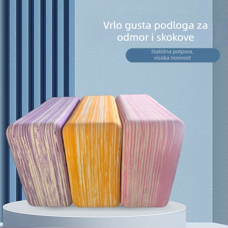 Joga blok za žene – EVA, visoke gustoće, 190 g, Hongjia, kućna fitness i ples