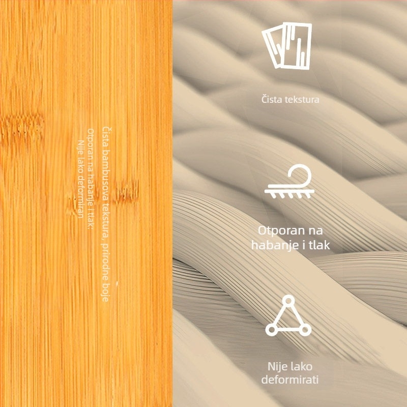 Bambus blok za jogu – 650 g ±50 g, mogućnost obrade i prilagodbe, materijal: bambus