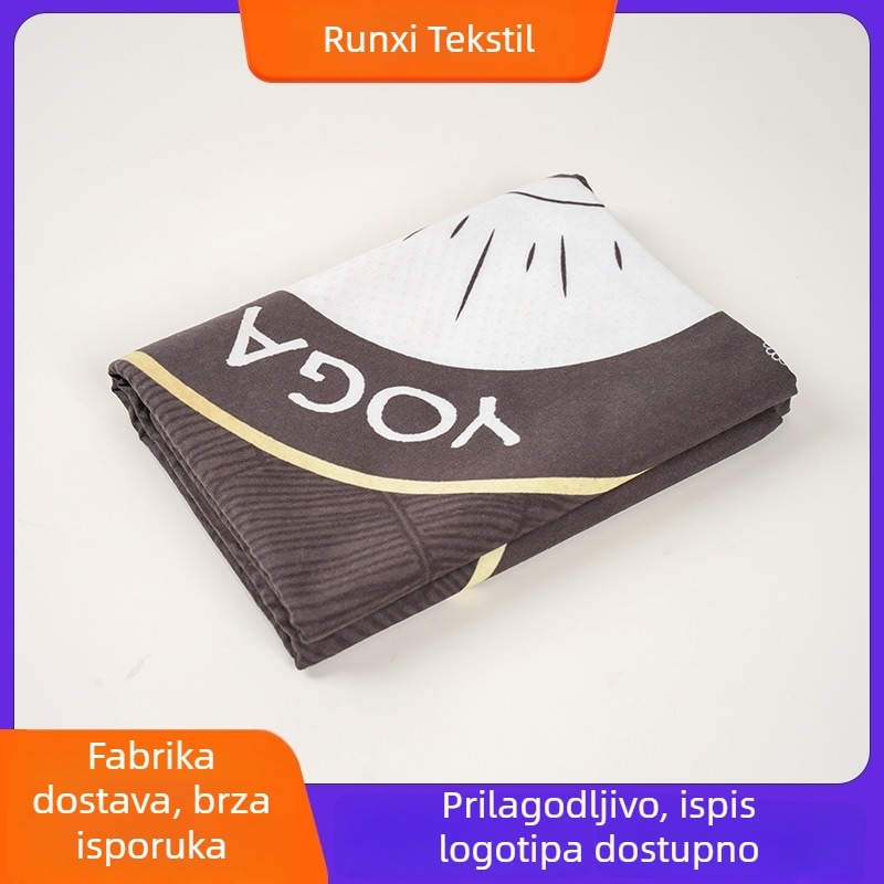 Mikrovlaknasti joga ručnik - protuklizni, upija pot, mekani i lagani za nošenje; Materijal: Mikrofiber; Kategorija: Joga ručnik; Debljina: konzultirati; Težina: konzultirati; Prilagodba: dostupno