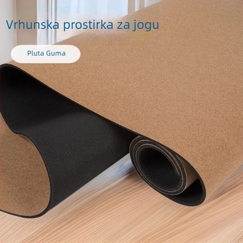 Joga podloga od kore i gume – profesionalna podloga za fitness i oblikovanje tijela, unisex