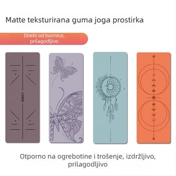 Joga prostirka - Misha, kaučuk, 5 mm, 2800 g, prilagodljiva