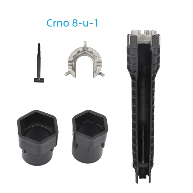 Ključ za cijevi za kupaonicu, plast + aluminijska legura, galvanizirana površina, težina 280 g