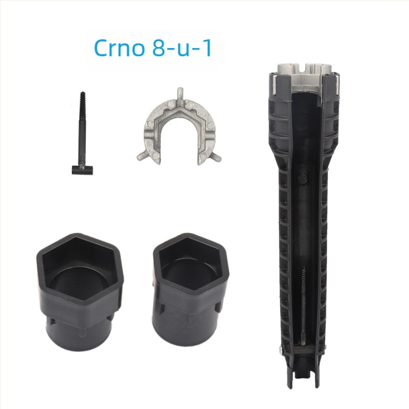 Ključ za cijevi za kupaonicu, plast + aluminijska legura, galvanizirana površina, težina 280 g