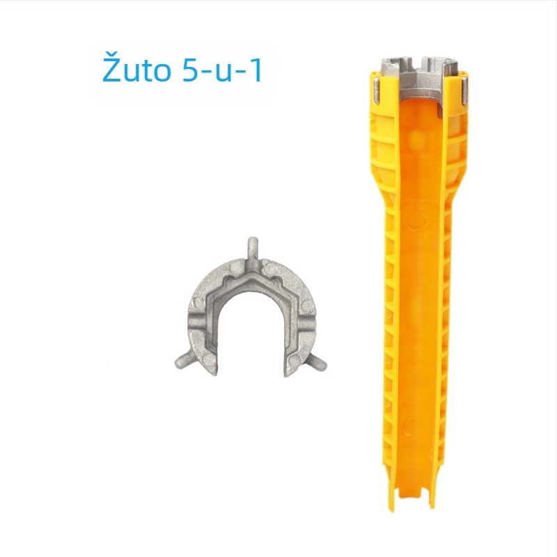 Ključ za cijevi za kupaonicu, plast + aluminijska legura, galvanizirana površina, težina 280 g