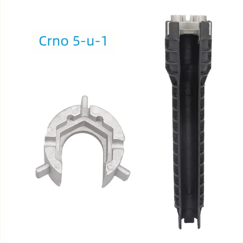 Ključ za cijevi za kupaonicu, plast + aluminijska legura, galvanizirana površina, težina 280 g