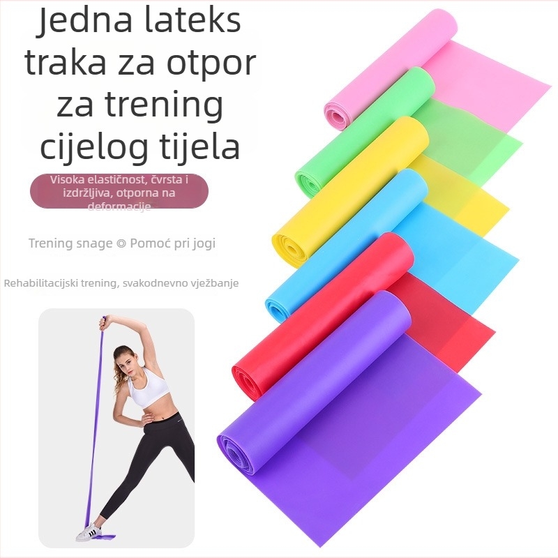 Set elastičnih traka za jogu – TPE latex trake za podizanje stražnjice, fitness i jogu za muškarce i žene