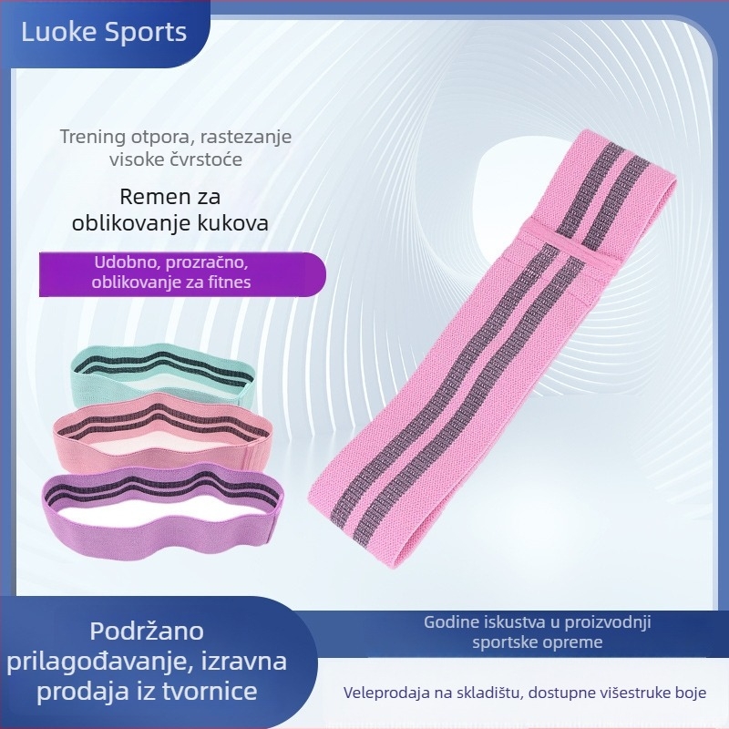 Remen za gluteus s otpornošću, prsten za stražnjicu, rastezljiva traka, joga traka napetosti, pojas za podizanje kukova