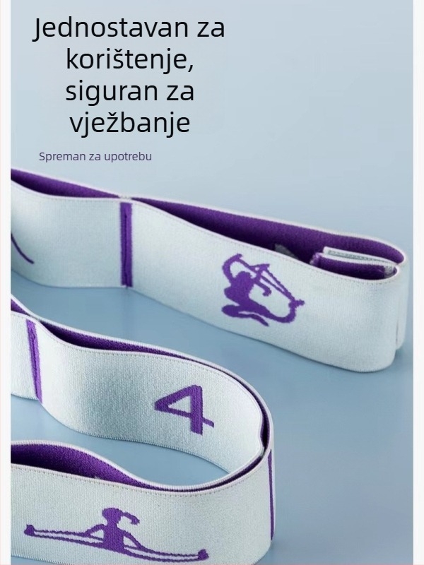 Yoga višefazni elastični trak za istezanje za djecu – korekcija držanja pri latino plesu, otporni trak s 8 razina otpora