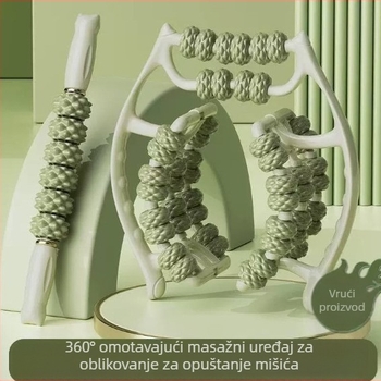 Masažer za noge s kružnim klip-rolom za oblikovanje listova, višestruki pjenasti valjak za opuštanje mišića nogu