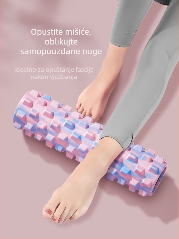 Čvrsti pjenasti valjak za masažu mišića – opuštanje i oblikovanje noge, oprema za jogu; Materijal: Silk flower; Brand: Other