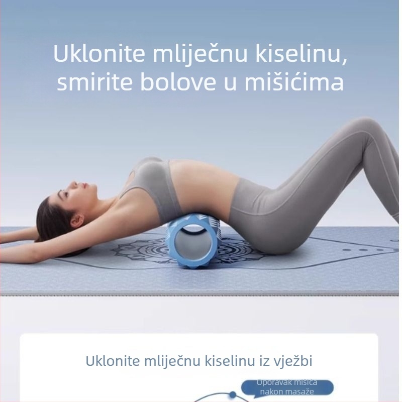 Pjenasti valjak za masažu za opuštanje mišića nogu, oprema za jogu, materijal: svila