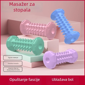 Valjak za masažu stopala i joga valjak – masaža za zdravlje mišića, relaksacija, ružičasta