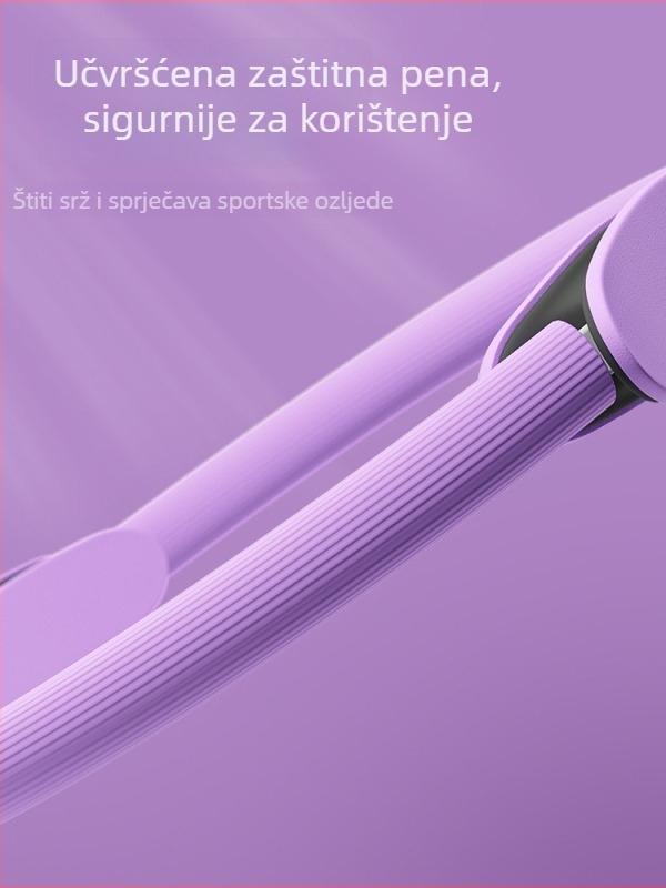 Pilates prsten s polumjesečnom ručkom, staklena vlakna+PP, visoka elastičnost