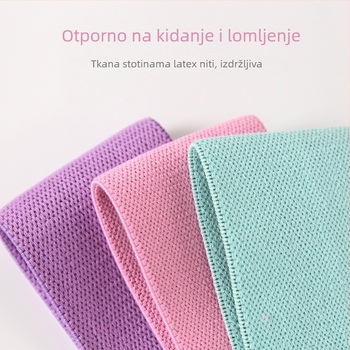 Elastična traka za čučnjeve s jog prstenom i kuknim prstenom, unutarnji trening, pamuk