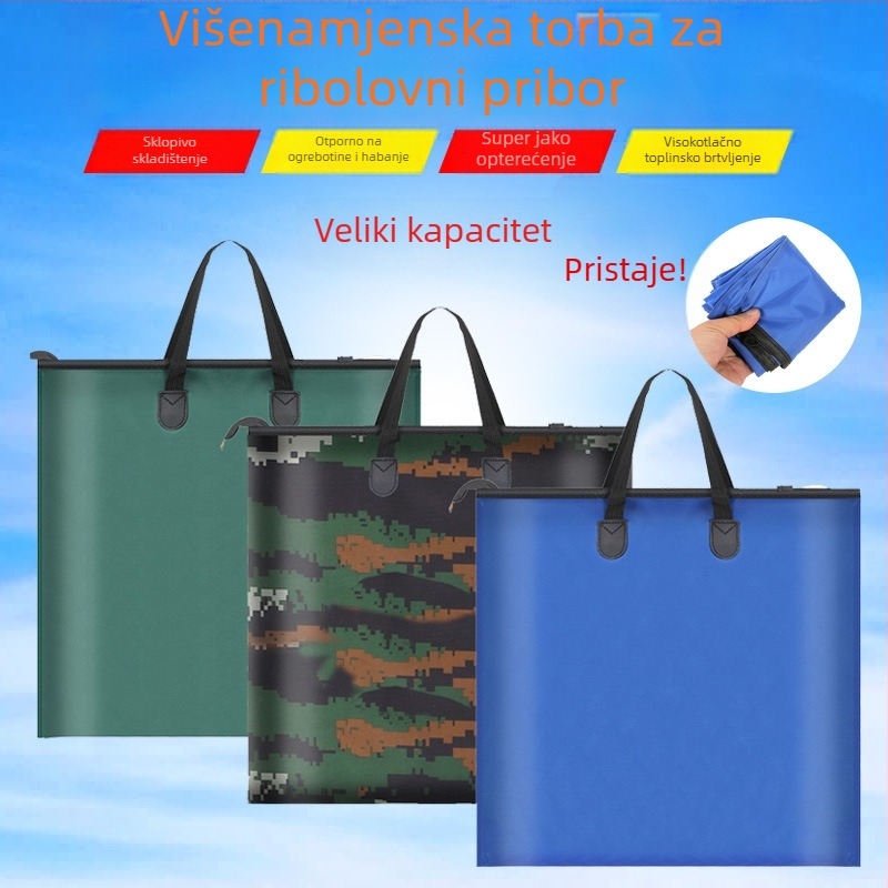 Vodootporna sklopiva torba za zaštitu ribe i opremu za ribolov