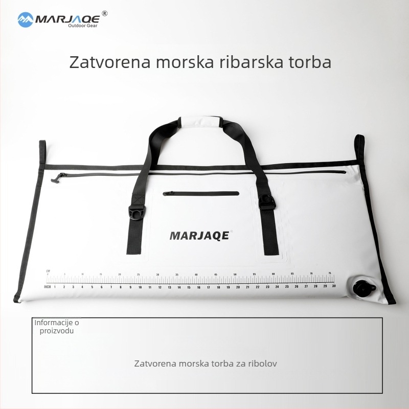 MARJAQE torba za morski ribolov s izolacijom za očuvanje ulova, PVC, vodootporna, zračno-nepropusan zatvarač