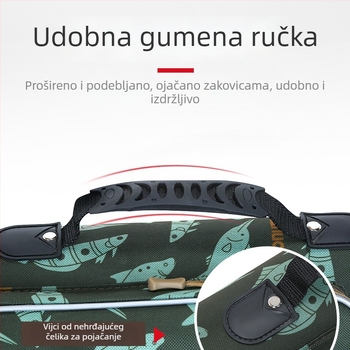Kamuflažna Oxford torba za ribolov, vodootporna, za štapove i opremu