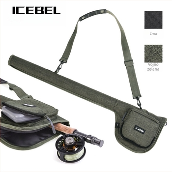 ICEBEL FT Torba za fly fishing štap i set – prijenosna torba za opremu s čvrstim cijevima