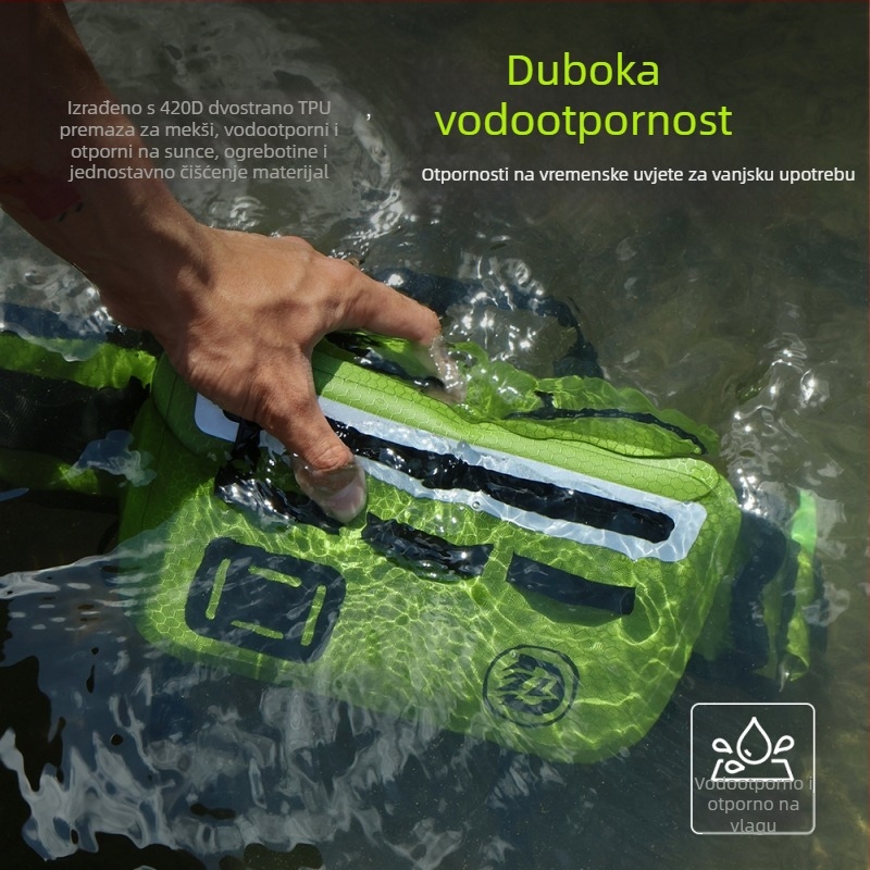 Torba za ribolovnu opremu od TPU-a, vodootporna i zapečaćena, za mamce, navijanje, štap i mulinetu