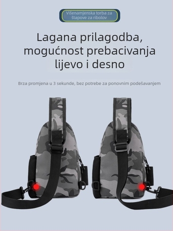 PVC vodootporna torba za ribolov s držačem za štap i mamac – preko ramena, višenamjenska vanjska ribolovna oprema