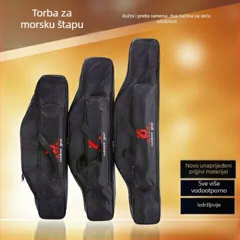 Torba za morski štap za ribolov, dvostruka konstrukcija, veliki glavni pretinac — Yonghao Fishing Gear