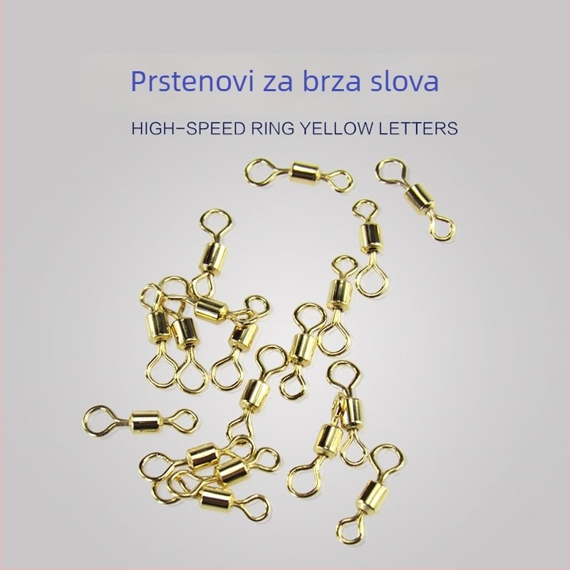 Huamu Set velikih i malih prstena s okretom spoja za ribolovne dodatke