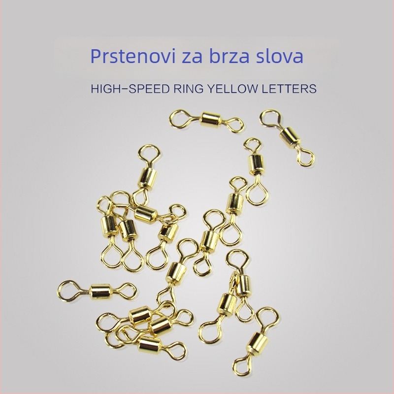 Huamu Set velikih i malih prstena s okretom spoja za ribolovne dodatke