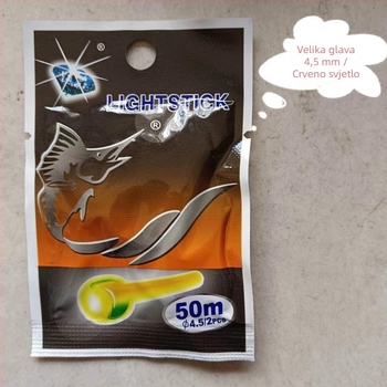 Ocean Waugh Velika svjetleća štapa za ribolov – Svjetleća štapa, promjer 3.0 mm (30 m) ili 4.5 mm (50 m)