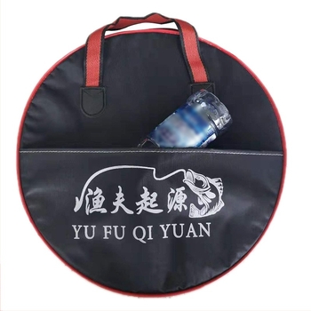 Torba za zaštitu ribe, višenamjenska ribarska torba, prijenosna platnena torba sa bočnim džepom, kružni/pravokutni dizajn, materijal: platno, funkcije: mamac i ribolovna linija