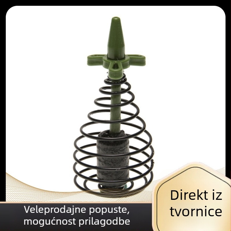 Ribolovni feeder s opružnim mehanizmom, ABS+metal+olovo, Lin mu, šifra E12334