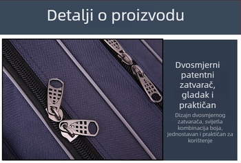Torba za štapove s tri sloja, velika kapaciteta za štapove, mamce i muline
