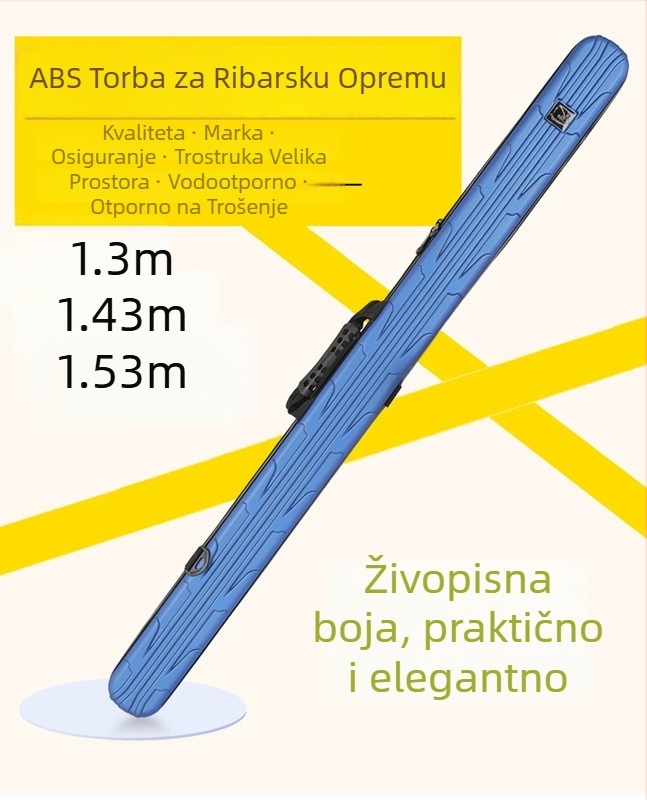 Torba za štap za ribolov s tvrdim kućištem, vodootporna, ABS materijal