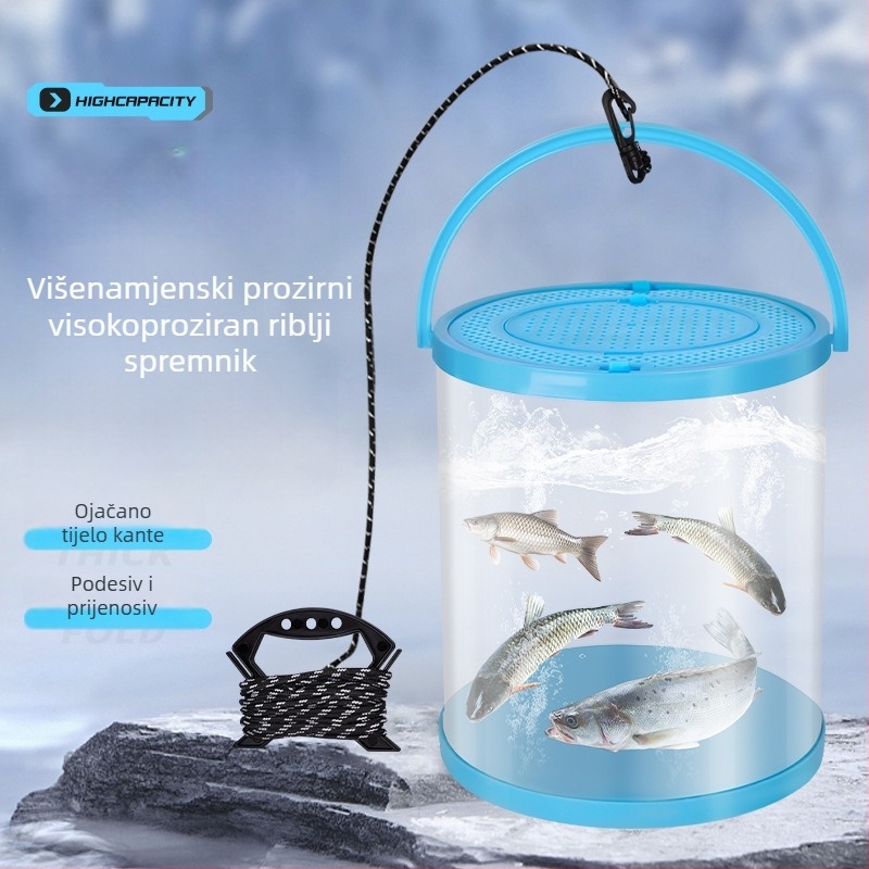 Kanta za žive ribe, prozirna, debeli EVA materijal