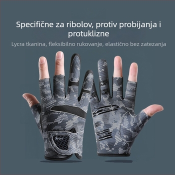 Rukavice za ribolov sa tri izložena prsta, novi stil, protivklizne, otporne na habanje, UV zaštita za vanjsku upotrebu