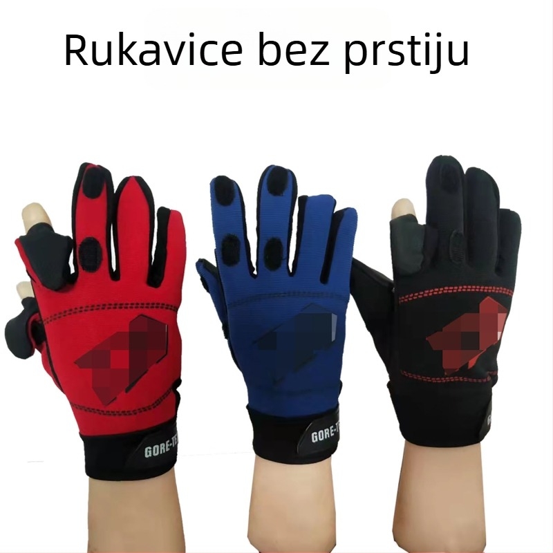 Ribičke rukavice s tri prsta, za vanjsku upotrebu i vožnju biciklom, dvostruka namjena – Yonghao Fishing Gear